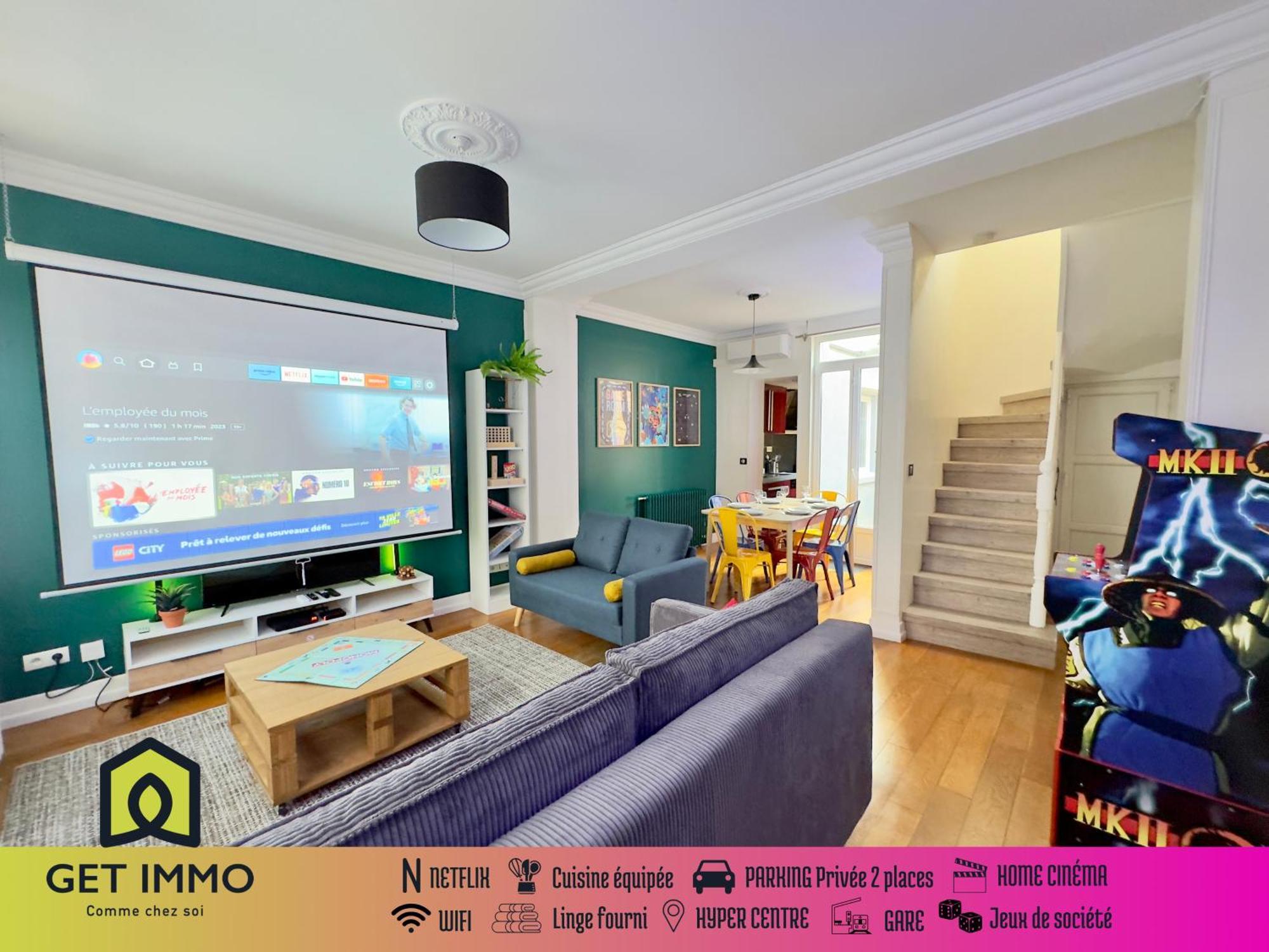 Maison 3Ch - Cinema - Game Room - Parking - Gare Amiens Esterno foto