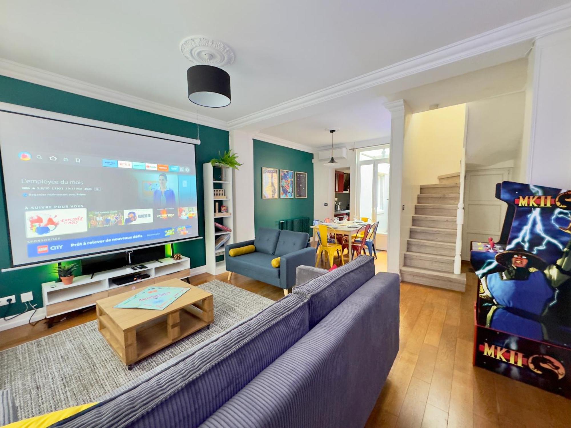 Maison 3Ch - Cinema - Game Room - Parking - Gare Amiens Esterno foto